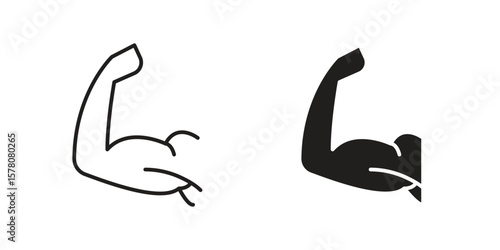 Strong arm icon vector design, perfect for website ui designs