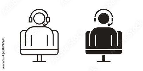 Tech support icon vector design, perfect for website ui designs