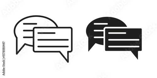 Text chat icon vector design, perfect for website ui designs