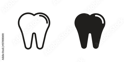 Tooth icon vector design, perfect for website ui designs