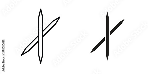 Toothpick icon vector design, perfect for website ui designs