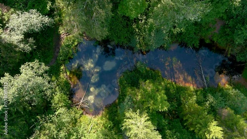 Saula Blue Springs or Saula Siniallikad. Natural and cultural heritage site. Believed to be sacrificial spring of blue colour with healing power. Saula Village, Kose Parish, Harju County, Estonia.