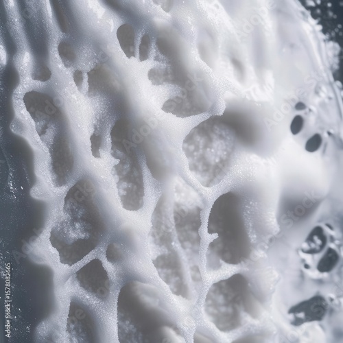 closeup of baking soda with white crystalline texture, macro leavening ingredient photography