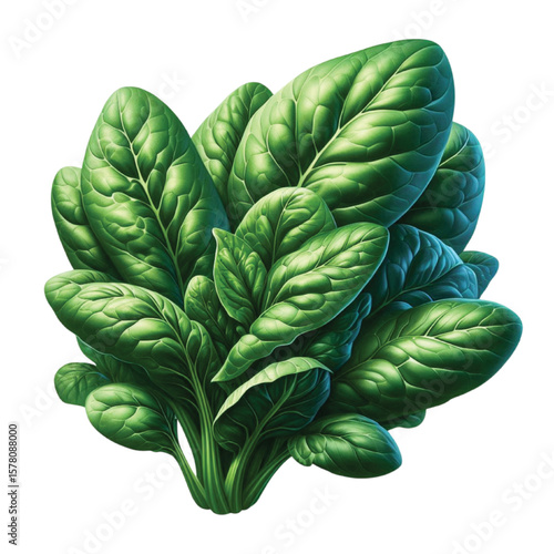 spinach leaf transparent