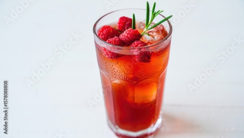Wallpaper Mural Refreshing Raspberry Rosemary Cocktail with Ice Torontodigital.ca
