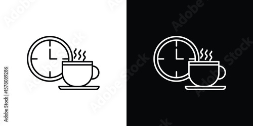 Break icon illustration symbol or logo collection.