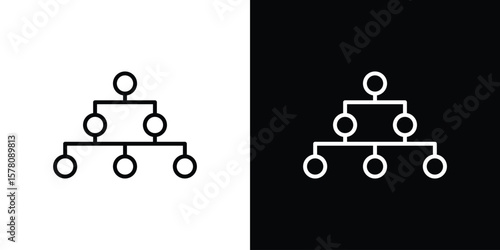 Consolidation icon illustration symbol or logo collection.