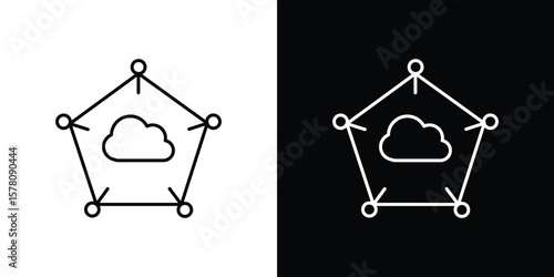 edge computing icon illustration symbol or logo collection.