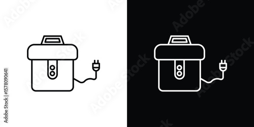 Garbage disposal icon illustration symbol or logo collection.