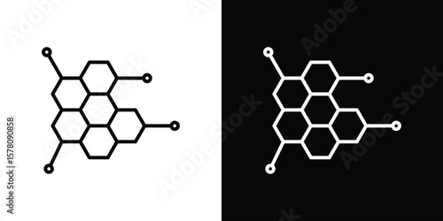 Hormones icon illustration symbol or logo collection.