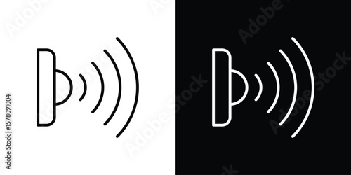 Infrared icon illustration symbol or logo collection.