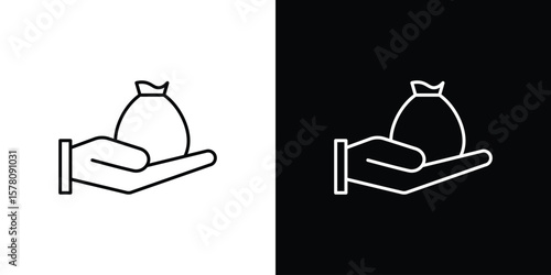 Inheritance law icon illustration symbol or logo collection.