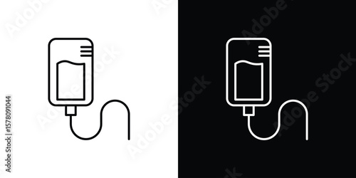 Intravenous icon illustration symbol or logo collection.