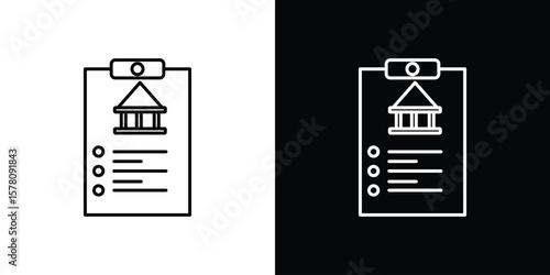 Policy icon illustration symbol or logo collection.