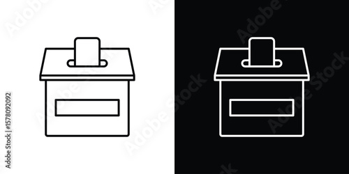 Referendum icon illustration symbol or logo collection.