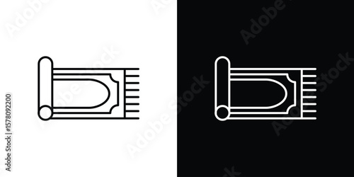 Rugs icon illustration symbol or logo collection.