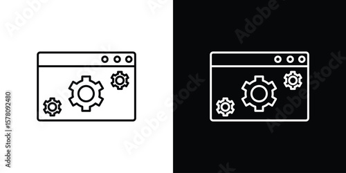 Software icon illustration symbol or logo collection.