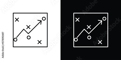 Tactical icon illustration symbol or logo collection.