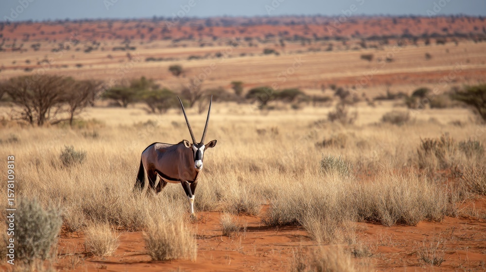 Naklejka premium Antelope in African savanna