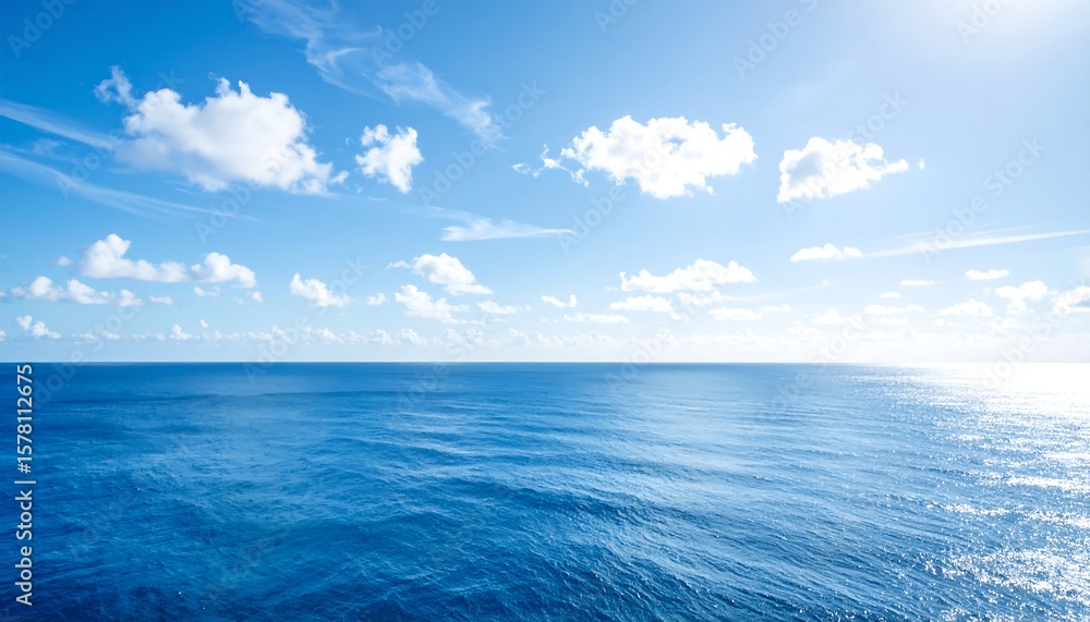 Fototapeta premium Expansive ocean and sky