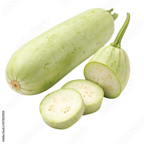 bottle gourd vegetable transparent