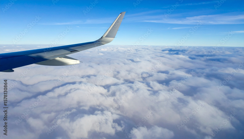 Obraz premium wing of airplane