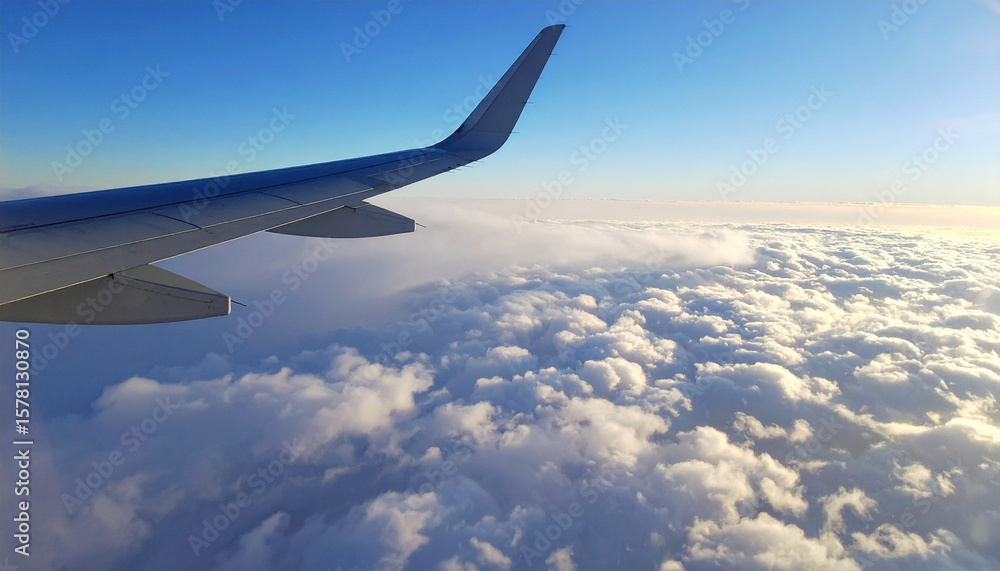 Obraz premium view from airplane window