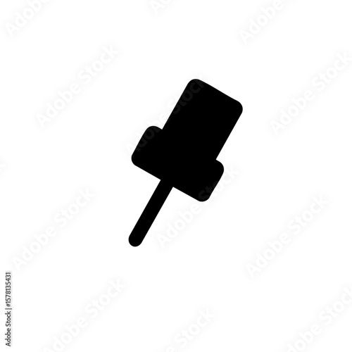 押しピン黒/WEB対応SVGデータ