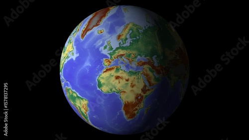 4K Loop Globe Background Earth Animated Video