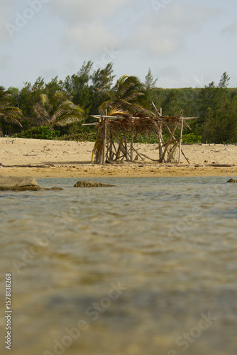 Structure on the beach