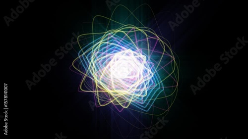 4K Abstract Swirl Spiral Digital Rendering