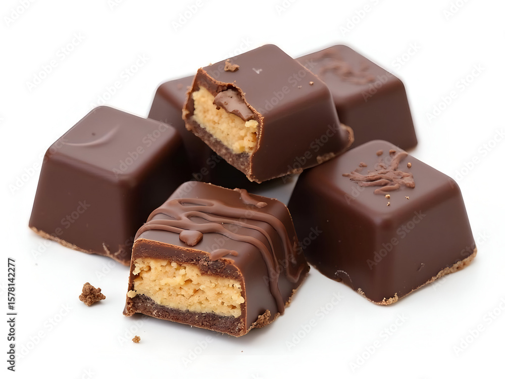 Assortment of milk chocolate covered peanut butter cups, a sweet indulgence perfect for satisfying cravings or celebrating special occasions Assortment of milk chocolate covered peanut butter cups, a sweet indulgence perfect for satisfying cravings or celebrating special occasions