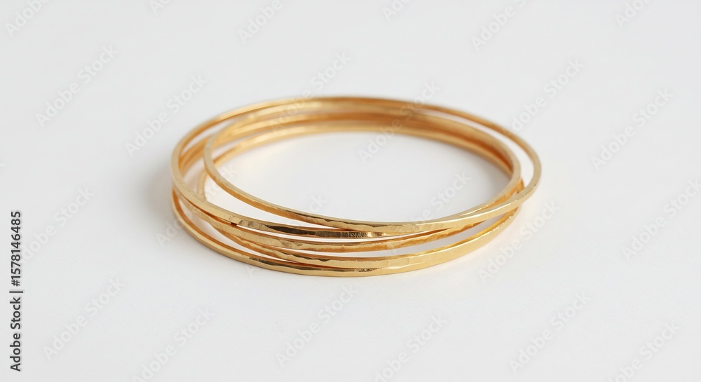 輝く金色のバングル 繊細な模様 優雅に重なる This translates roughly to: Shining gold bangles, delicate patterns, elegantly layered.. AI Generated 輝く金色のバングル 繊細な模様 優雅に重なる This translates roughly to: Shining gold bangles, delicate patterns, elegantly layered.. AI Generated