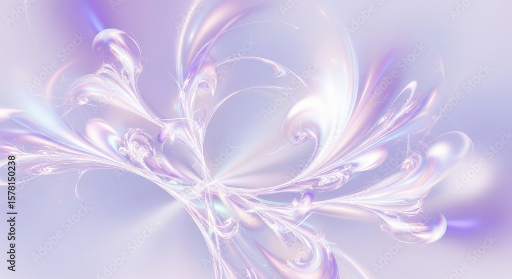 Ethereal Orchid Petals Unfurling in a Soft Lavender Light Abstract Floral Design Ethereal Orchid Petals Unfurling in a Soft Lavender Light Abstract Floral Design