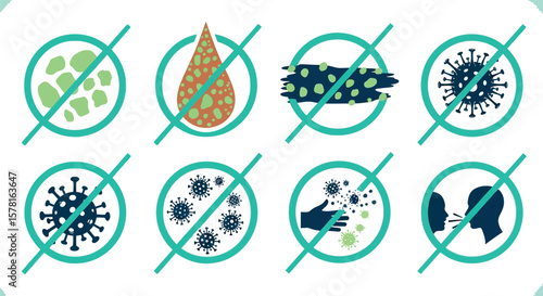 A visual representation of prevention methods against viruses and infections