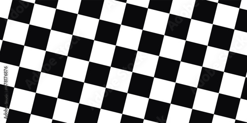 Black and white checkered pattern, Checkerboard seamless pattern