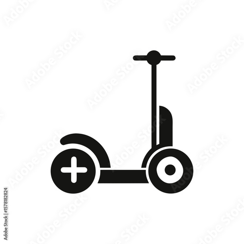 bicycle icon on square internet button