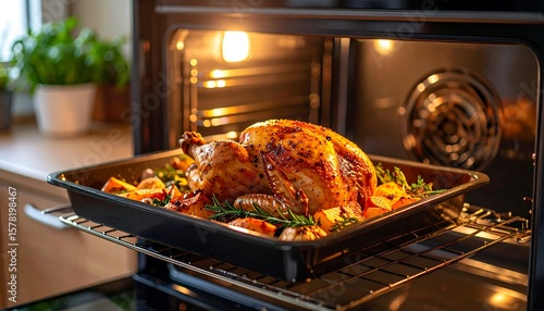 Roasted chicken in oven (2)