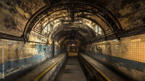 Abandoned underground tunnel