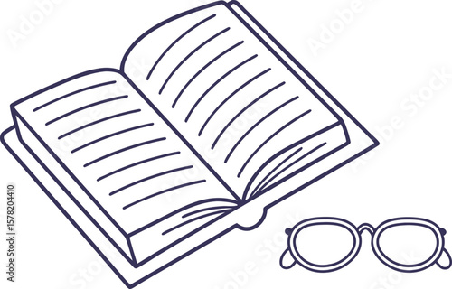 Reading and Book Lovers Illustration Featuring Literature Passion and Intellectual Hobby Concepts. Creative Reading and Book Lovers Design Highlighting Knowledge Growth and Literary Enthusiasts