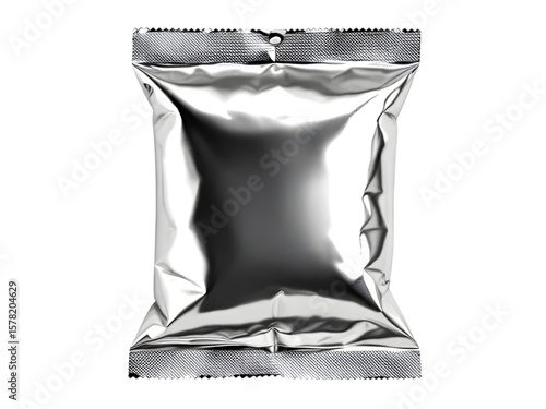  Silver Foil Snack Packet – Isolated

