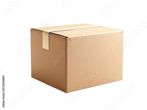 Corrugated Mailing Box – Isolated on White