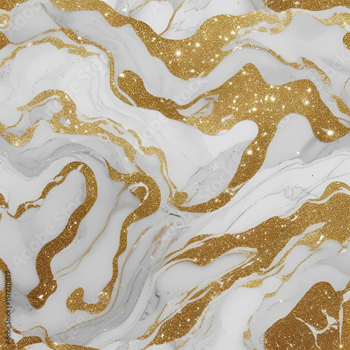 white gold stone marble pattern abstract background 