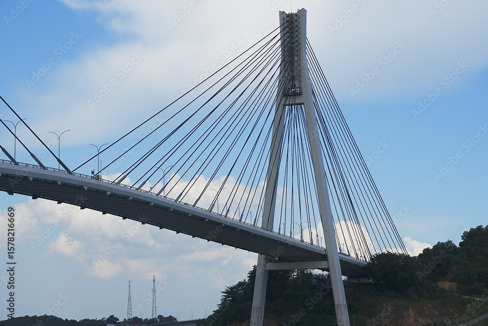 Fototapeta premium Barelang Bridge 1: Batam’s Iconic Link Across the Sea
