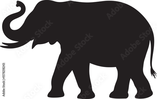 Walking Elephant Silhouette Vector Illustration

African Elephant with Trunk Up Silhouette Design

Cartoon Baby Elephant Outline Vector

Wild Elephant Silhouette for Safari or Jungle Theme

Elegant El