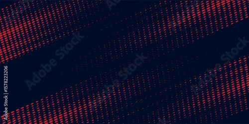 Red halftone dots blue color pattern gradient grunge texture background. modern