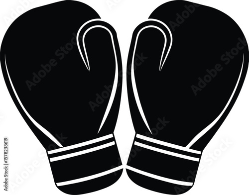 Boxing Gloves Silhouette