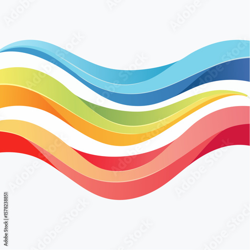 invisible forces visualized as colorful flowing ribbons representing wind gravity and magnetism