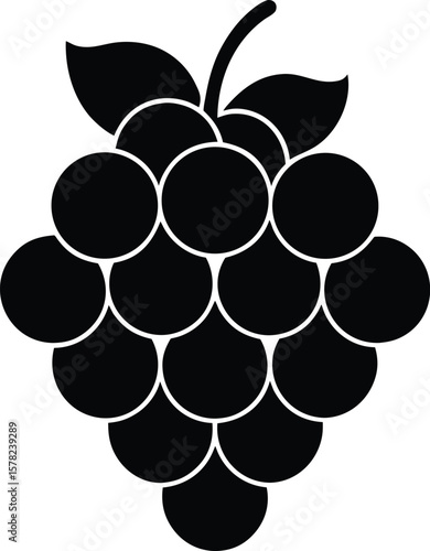 Grapes Silhouette icon