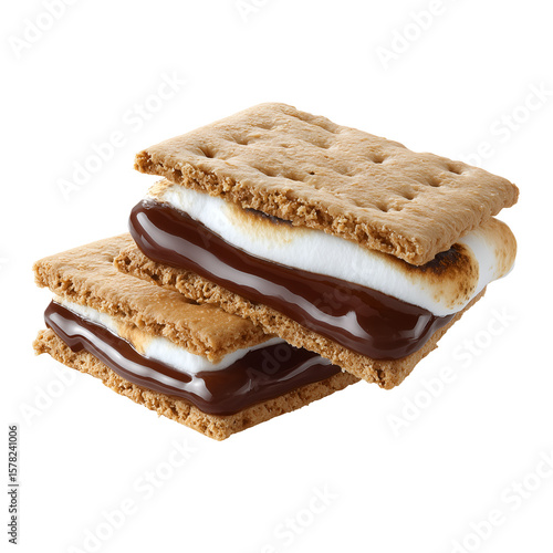 S'mores Isolated Object On white background